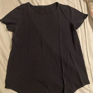 LULULEMON LOVE CREW T SHIRT BLACK SIZE 8